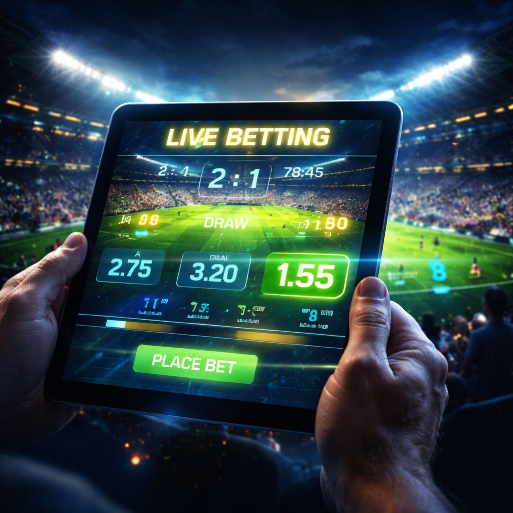 Experiencia de apuestas en vivo EzGana durante partidos en curso