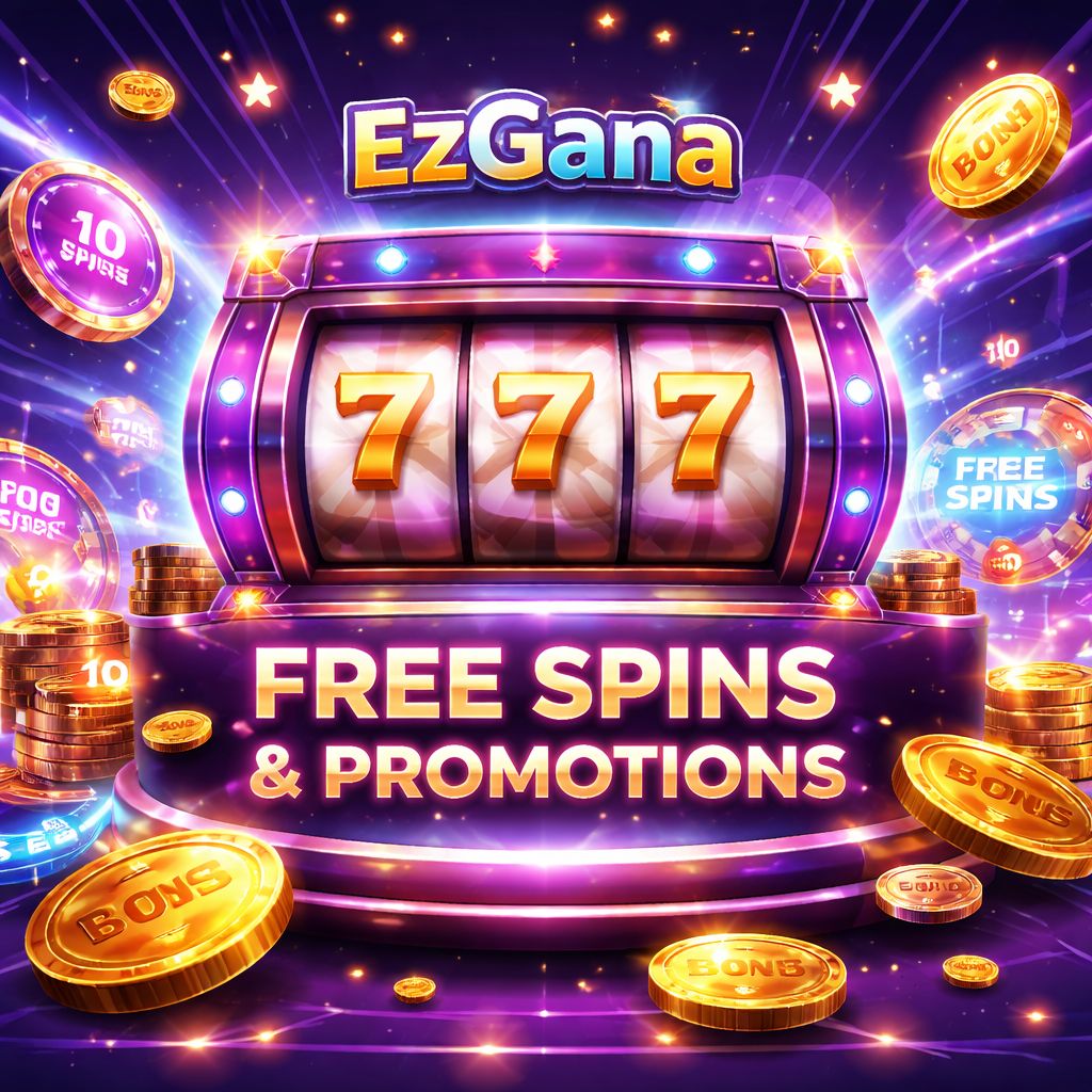 Giros gratis y recompensas promocionales EzGana para juego en línea