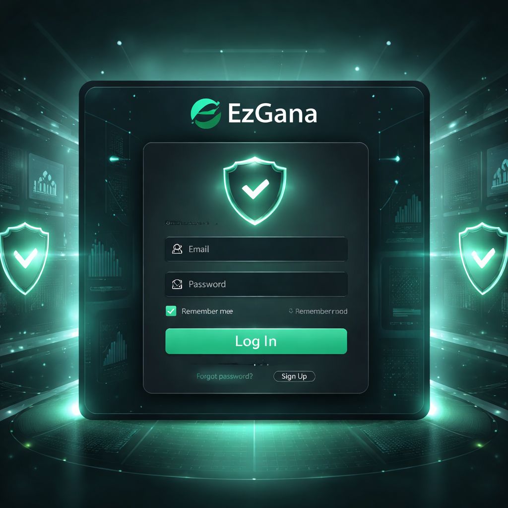 Proceso de inicio de sesión protegido EzGana para jugadores en México